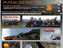 Tablet Screenshot of peakinstruction.com